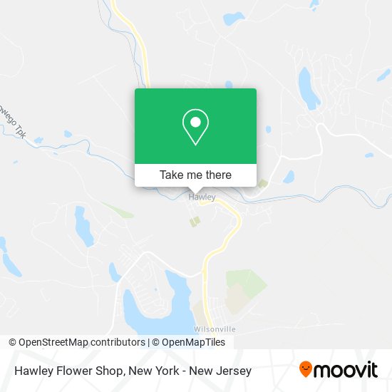 Mapa de Hawley Flower Shop