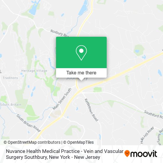 Nuvance Health Medical Practice - Vein and Vascular Surgery Southbury map