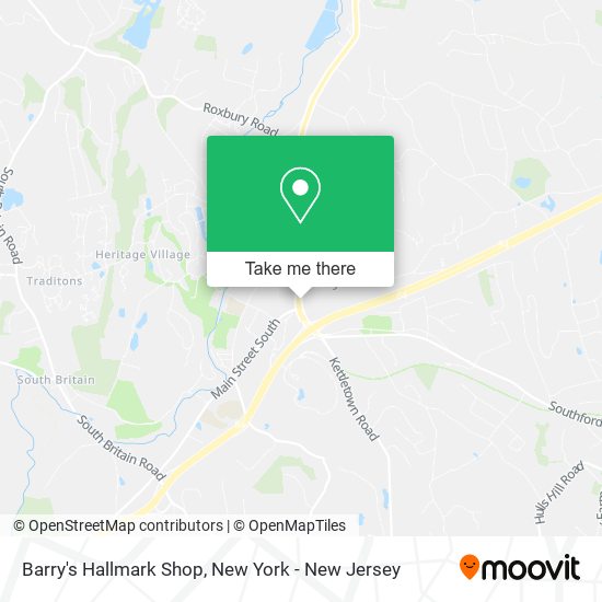 Barry's Hallmark Shop map