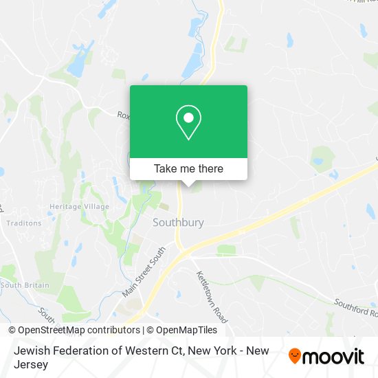 Mapa de Jewish Federation of Western Ct