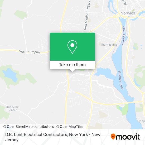 D.B. Lunt Electrical Contractors map