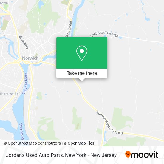 Jordan's Used Auto Parts map