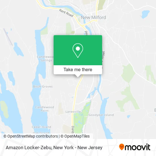 Amazon Locker-Zebu map