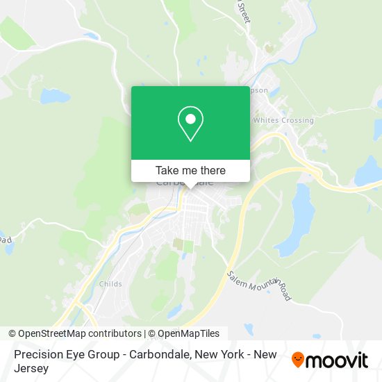 Mapa de Precision Eye Group - Carbondale
