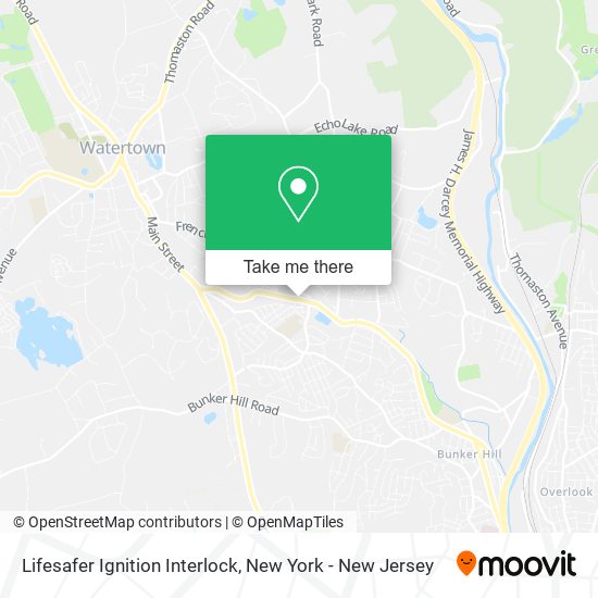Mapa de Lifesafer Ignition Interlock