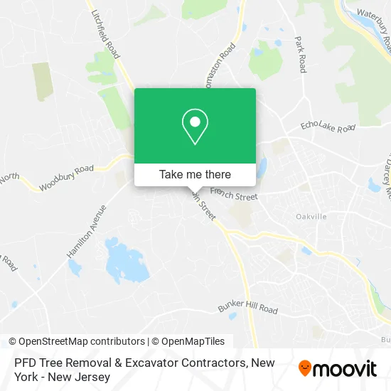 PFD Tree Removal & Excavator Contractors map