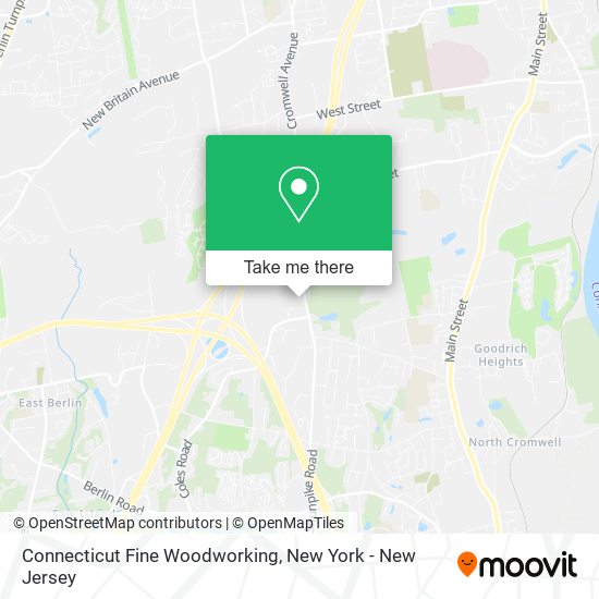 Connecticut Fine Woodworking map