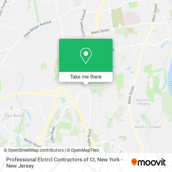 Professional Elctrcl Contractors of Ct map