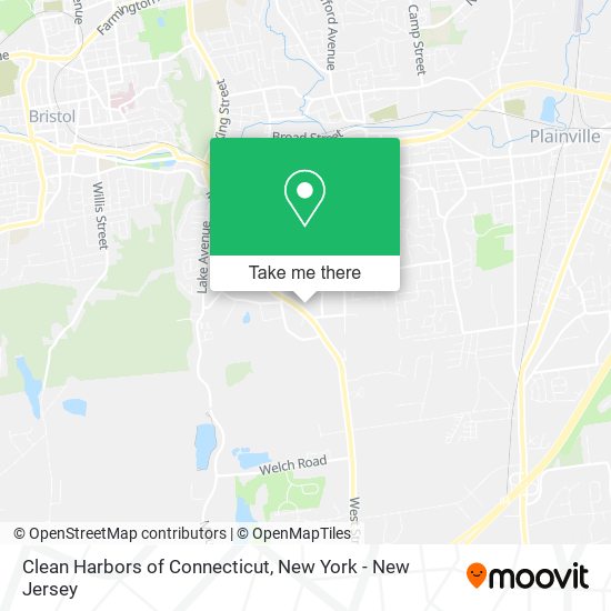 Clean Harbors of Connecticut map