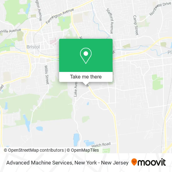 Advanced Machine Services map