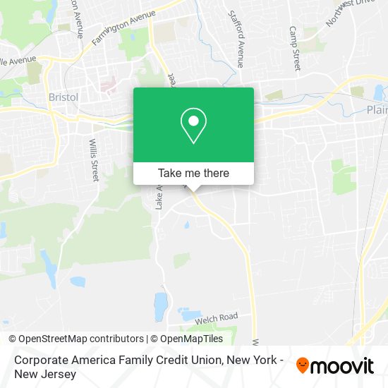 Mapa de Corporate America Family Credit Union