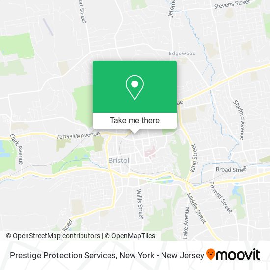 Mapa de Prestige Protection Services