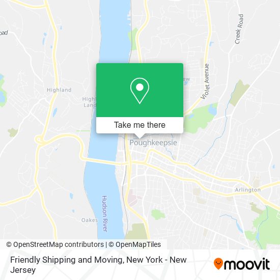 Friendly Shipping and Moving map