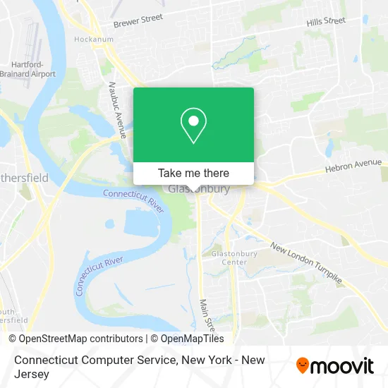 Connecticut Computer Service map