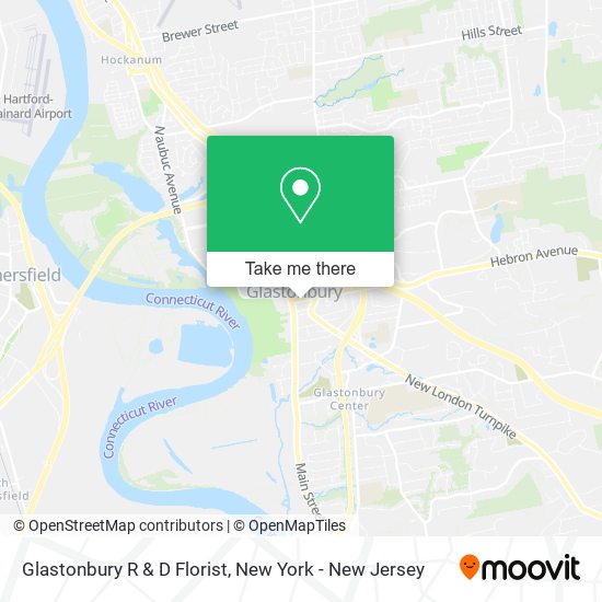 Mapa de Glastonbury R & D Florist