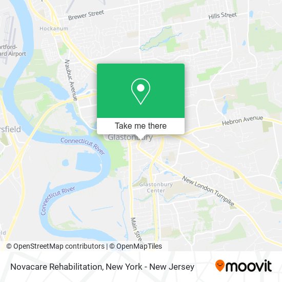 Mapa de Novacare Rehabilitation