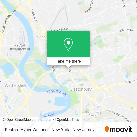 Restore Hyper Wellness map