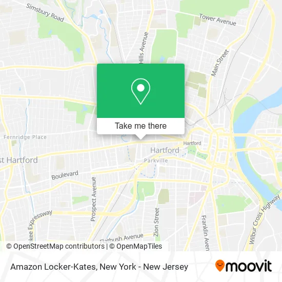 Amazon Locker-Kates map