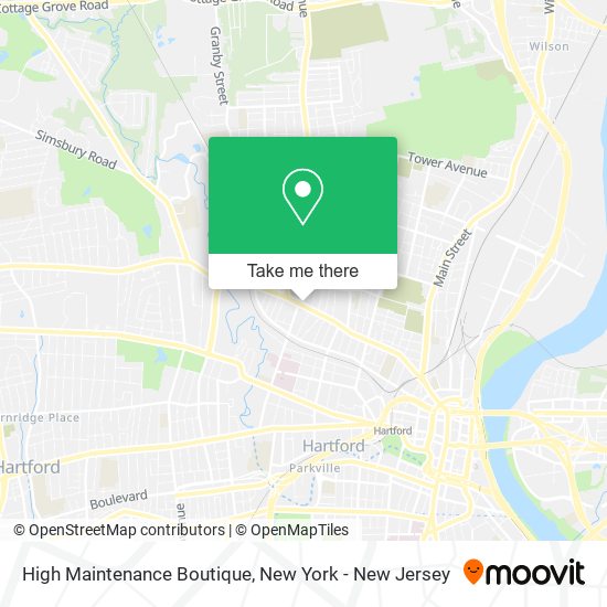 High Maintenance Boutique map