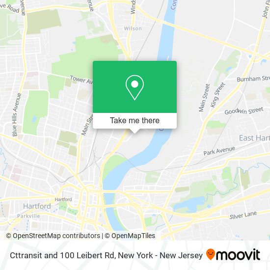 Cttransit and 100 Leibert Rd map