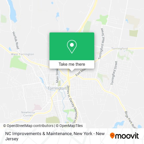 Mapa de NC Improvements & Maintenance