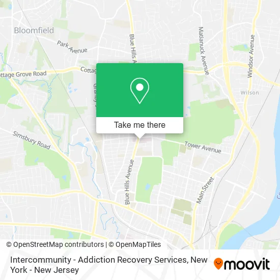 Intercommunity - Addiction Recovery Services map