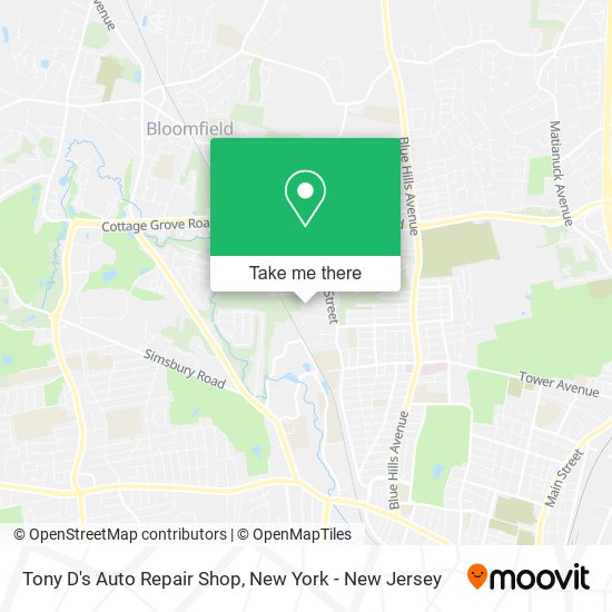 Tony D's Auto Repair Shop map