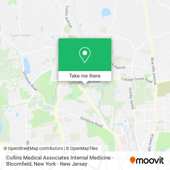 Collins Medical Associates Internal Medicine - Bloomfield map