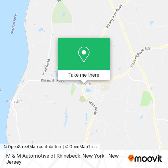 M & M Automotive of Rhinebeck map