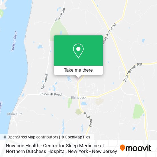 Mapa de Nuvance Health - Center for Sleep Medicine at Northern Dutchess Hospital