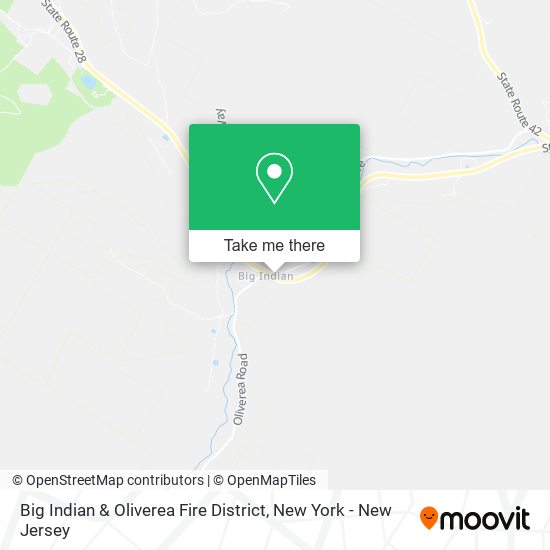 Big Indian & Oliverea Fire District map