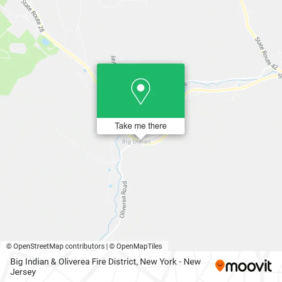 Big Indian & Oliverea Fire District map