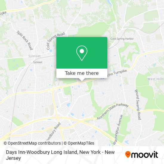 Mapa de Days Inn-Woodbury Long Island