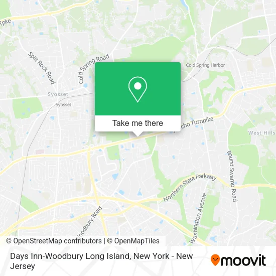 Mapa de Days Inn-Woodbury Long Island