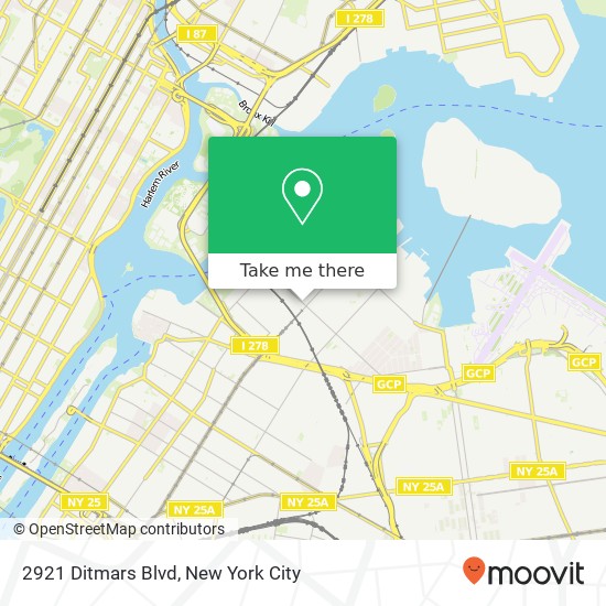 2921 Ditmars Blvd map