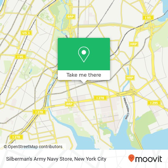 Silberman's Army Navy Store map