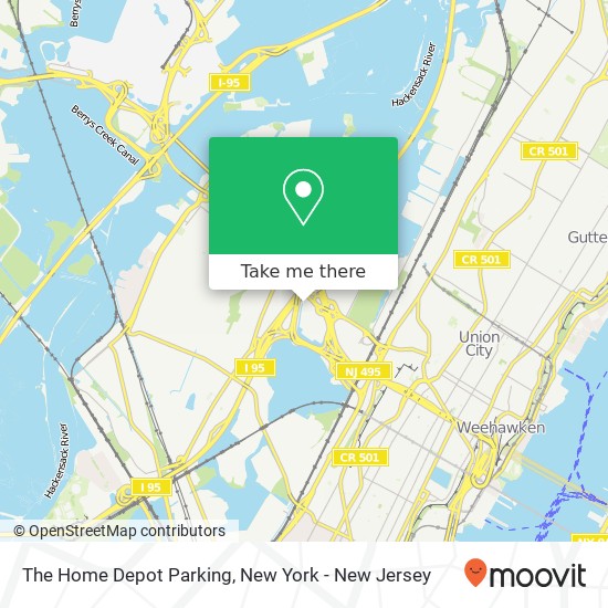 Mapa de The Home Depot Parking
