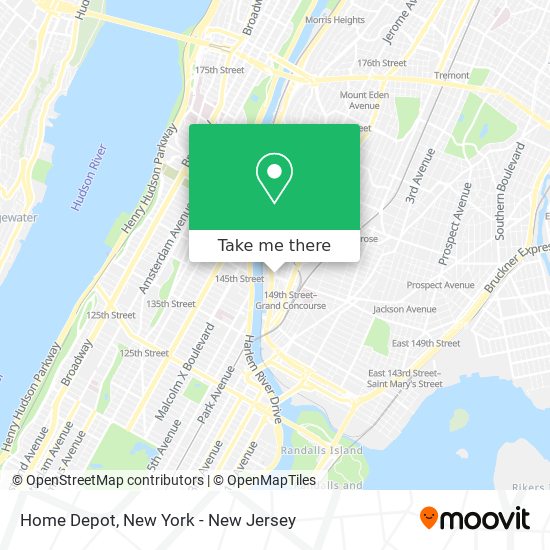 How to get to Home Depot in Bronx by Subway, Bus or Train?