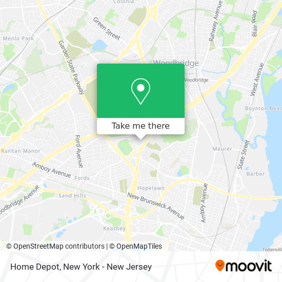 Home Depot map