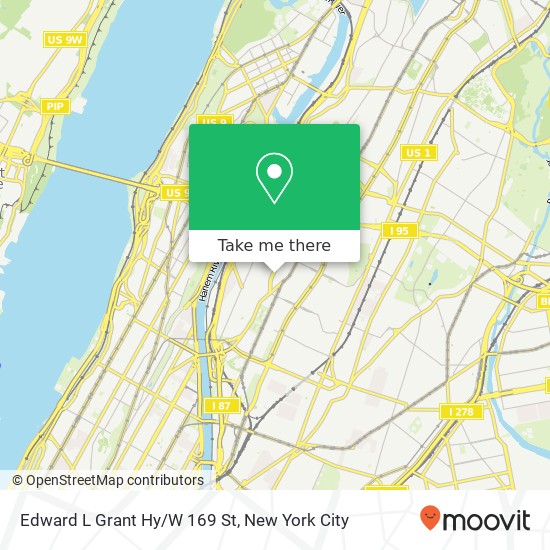 Edward L Grant Hy/W 169 St map