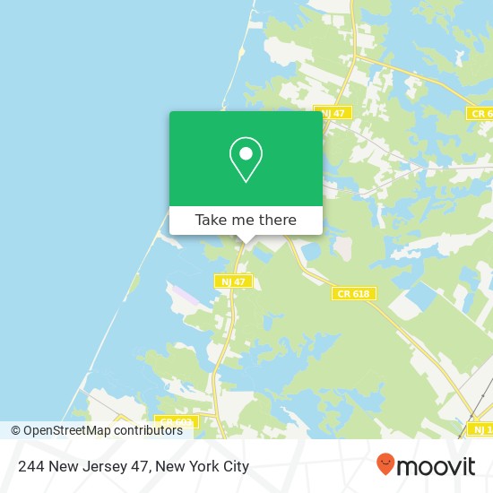 Mapa de 244 New Jersey 47