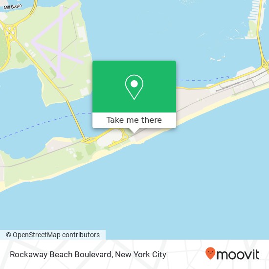 Rockaway Beach Boulevard map