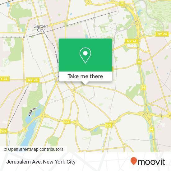 Mapa de Jerusalem Ave