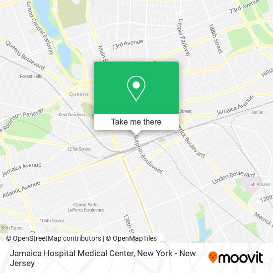 Jamaica Hospital Medical Center map