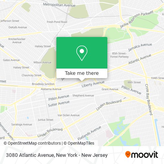 Mapa de 3080 Atlantic Avenue