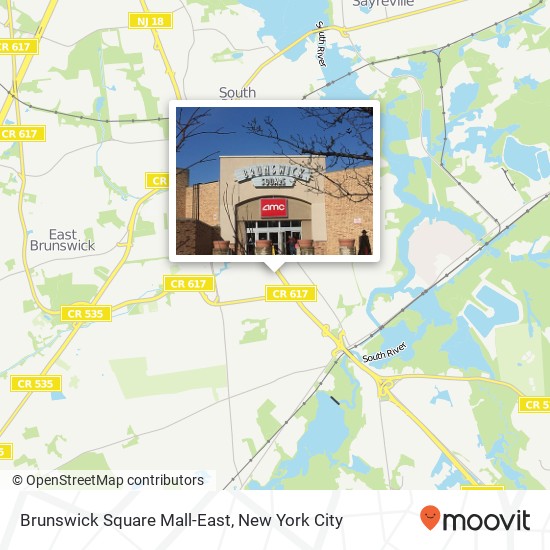 Brunswick Square Mall-East map