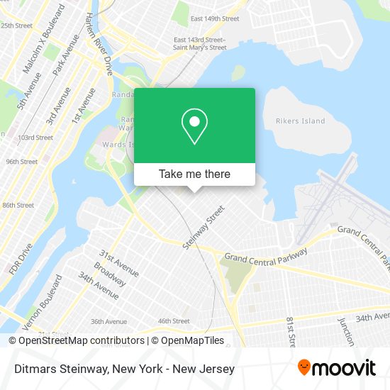 Mapa de Ditmars Steinway
