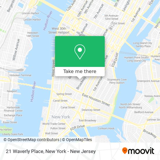 21 Waverly Place map