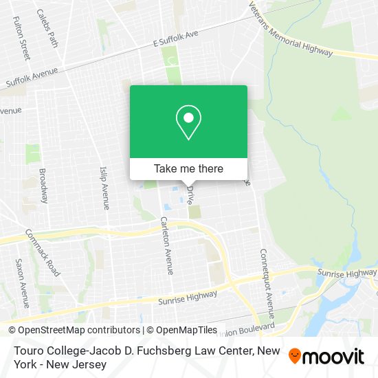 Mapa de Touro College-Jacob D. Fuchsberg Law Center