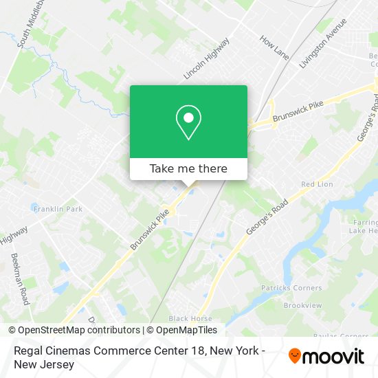 Regal Cinemas Commerce Center 18 map